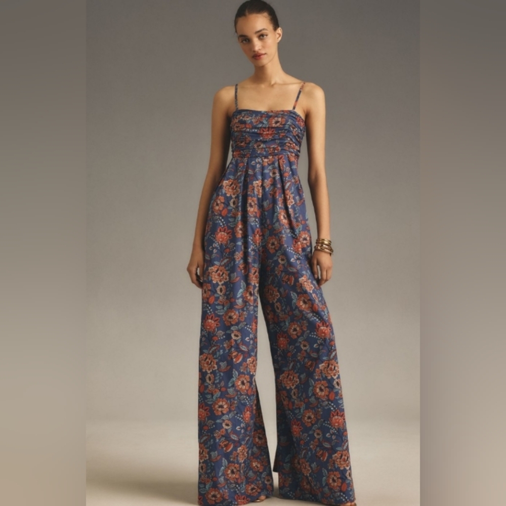Hutch Navy Floral Jumpsuit
